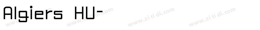 Algiers HU字体转换